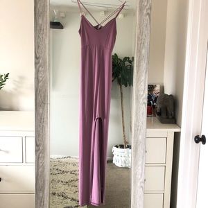 Maxi dress with slit